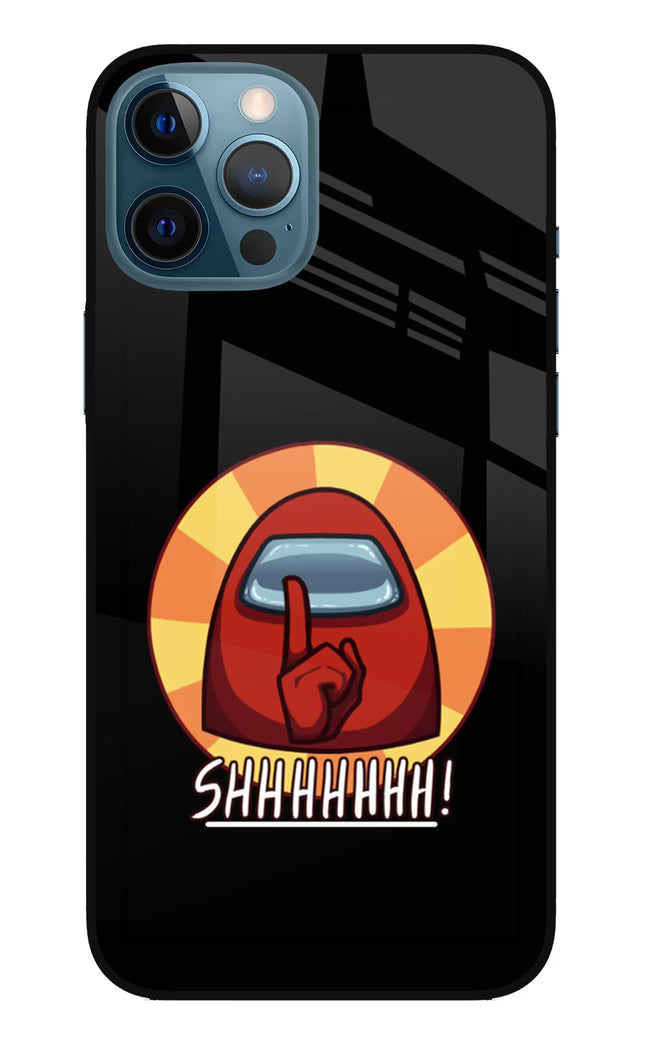 Among Us Shhh! iPhone 12 Pro Max Glass Case