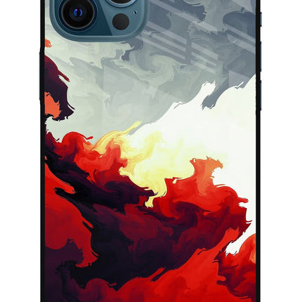 Fire Cloud iPhone 12 Pro Max Glass Case