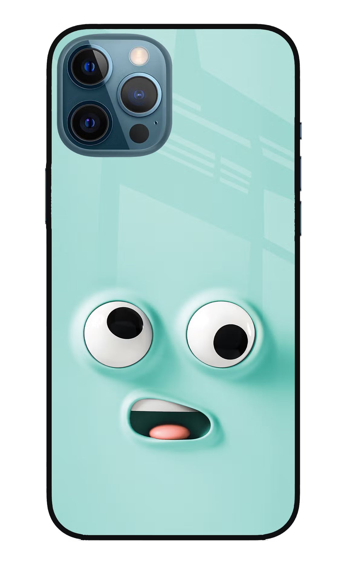 Funny Cartoon iPhone 12 Pro Max Glass Case Back Cover by Casekaro