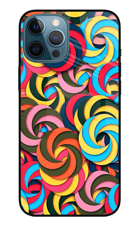Spiral Pattern iPhone 12 Pro Max Glass Case
