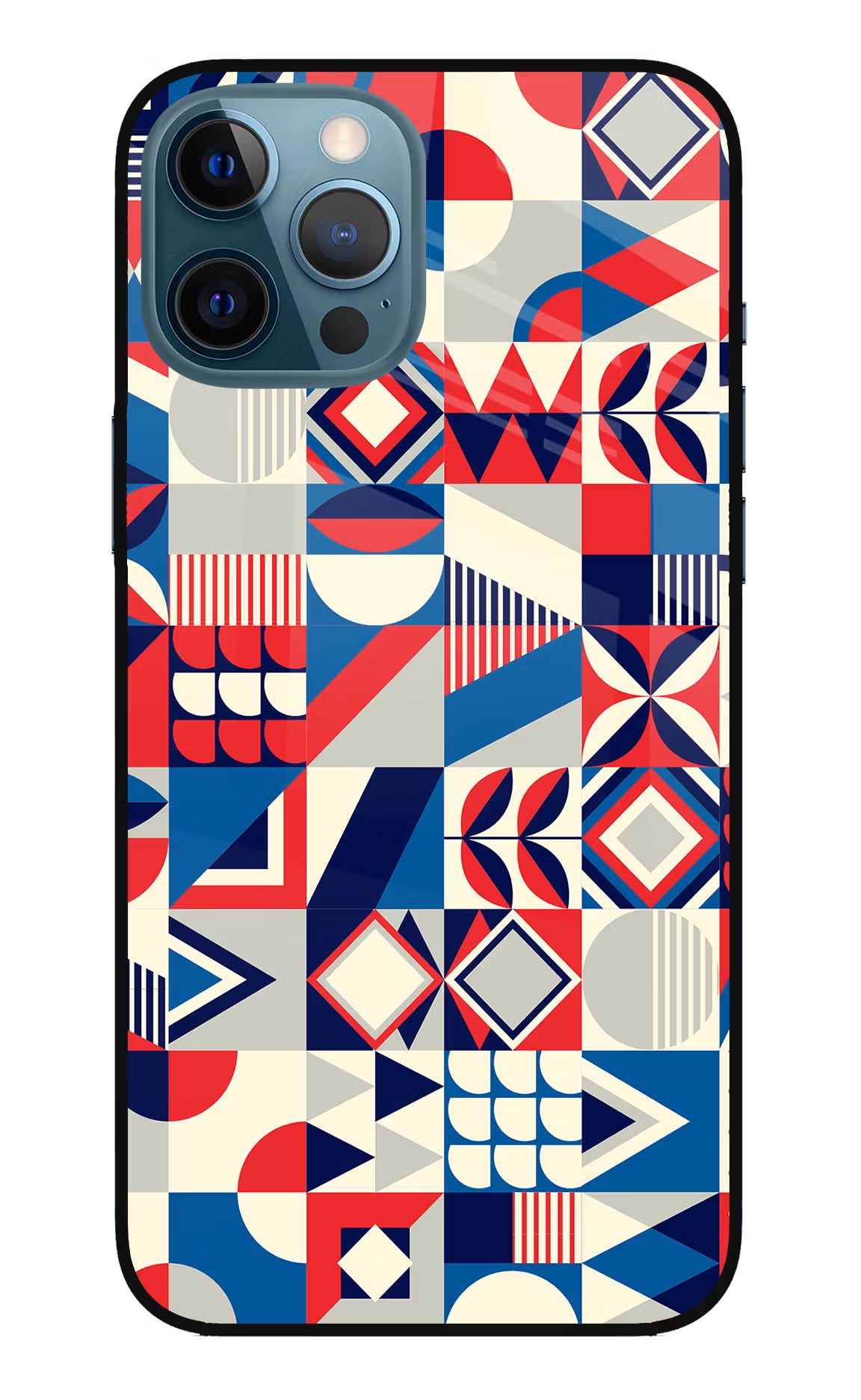 Colorful Pattern iPhone 12 Pro Max Glass Case