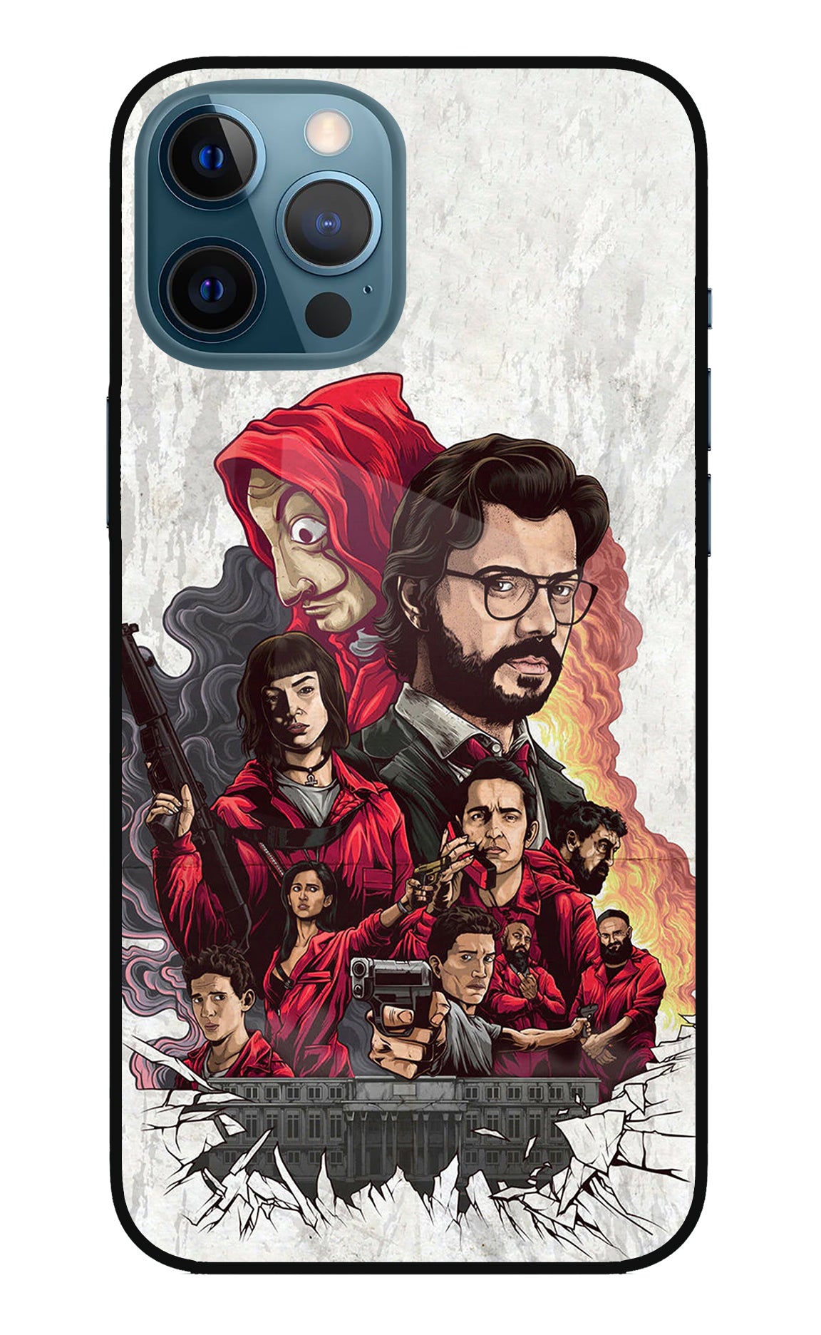 Money Heist Artwork iPhone 12 Pro Max Back Cover