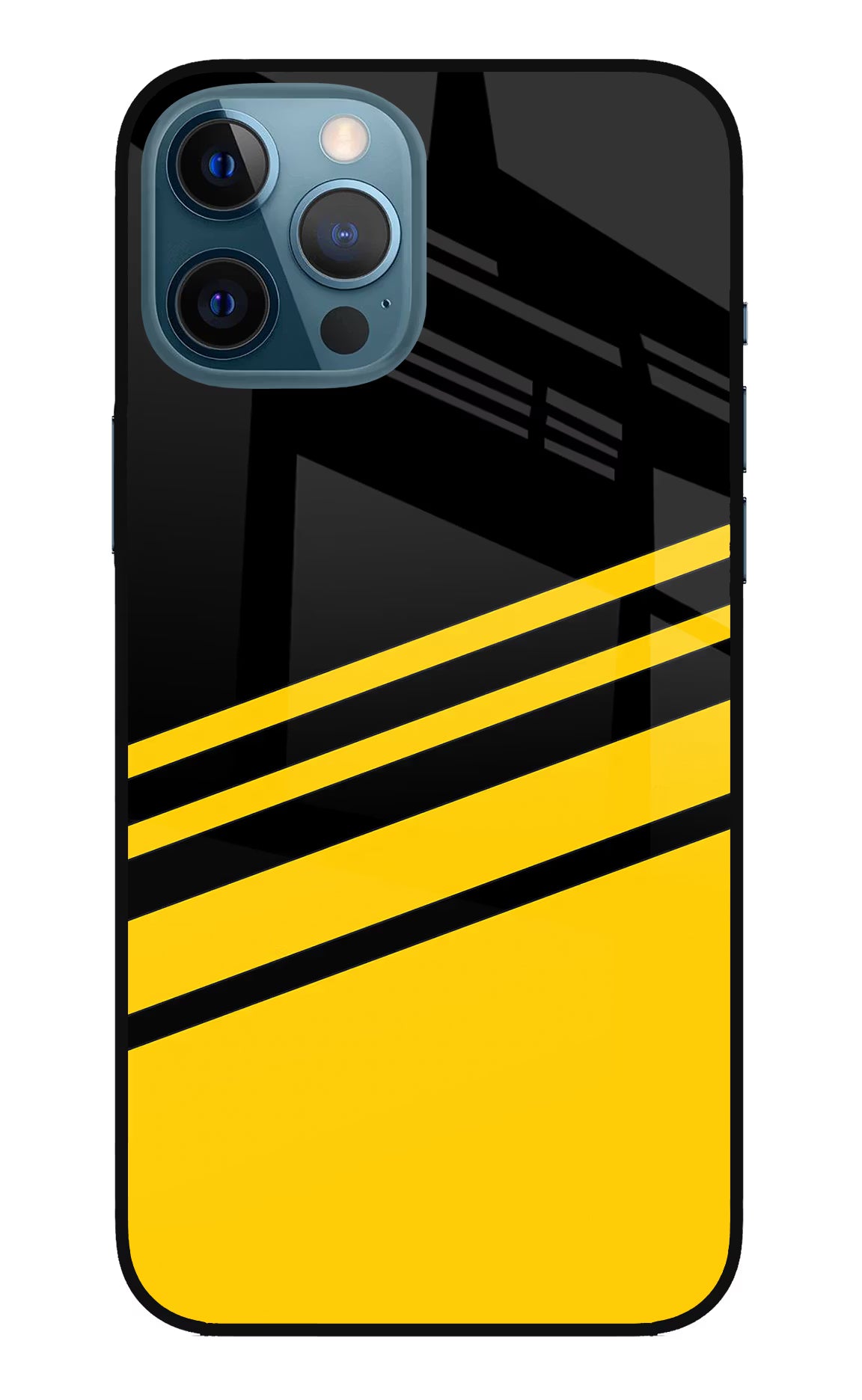 Yellow Shades iPhone 12 Pro Max Glass Case Back Cover by Casekaro