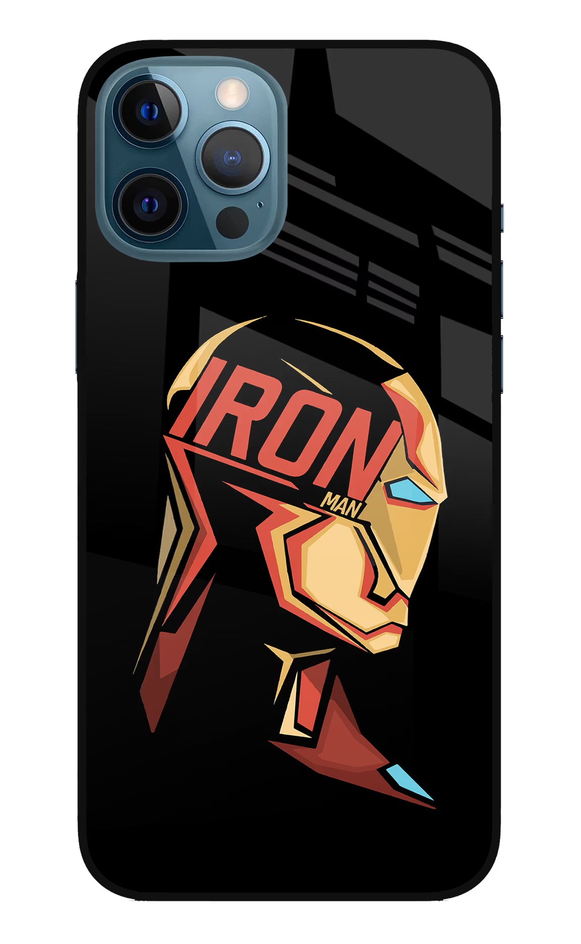 IronMan iPhone 12 Pro Max Glass Case Back Cover by Casekaro