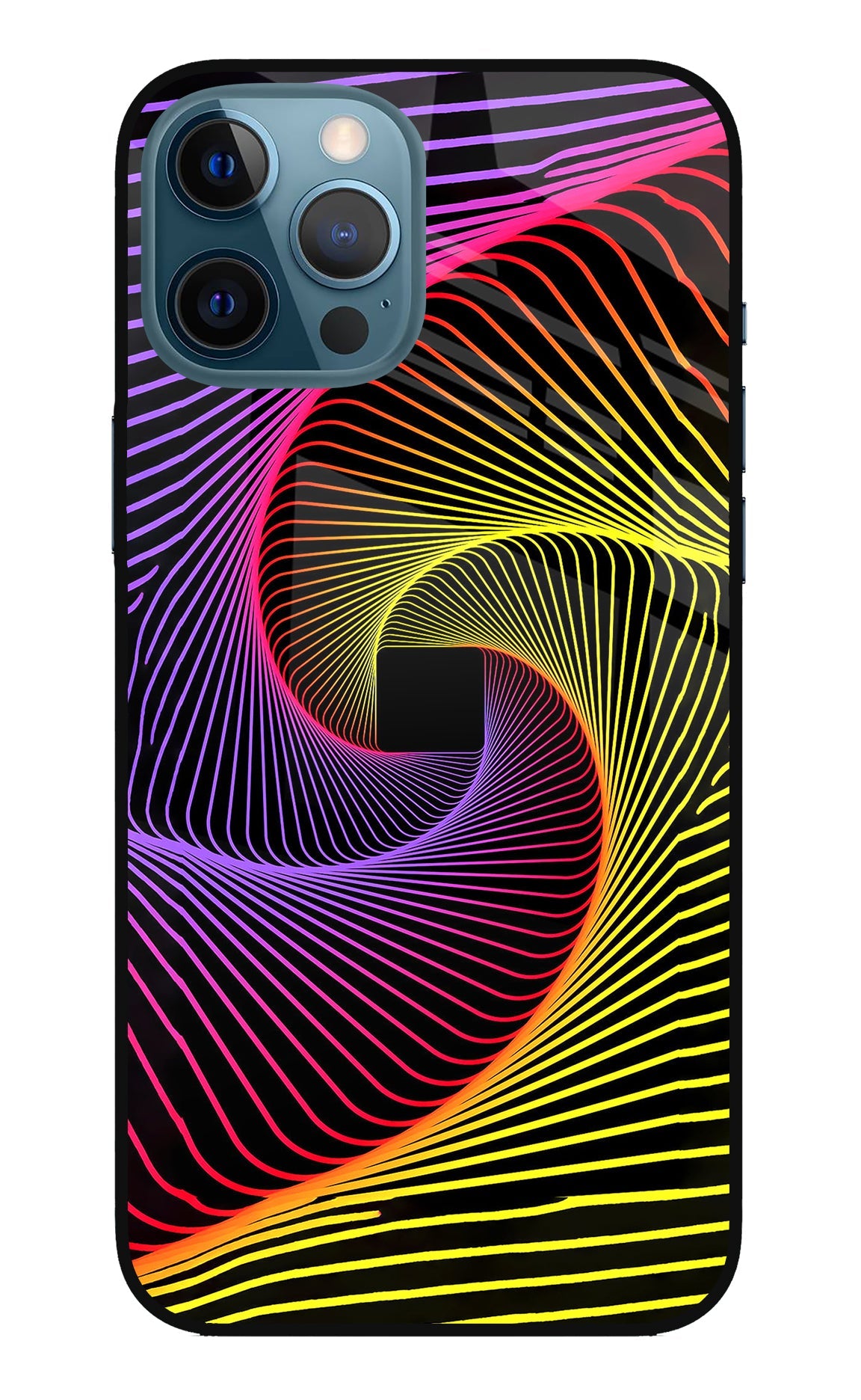 Colorful Strings iPhone 12 Pro Max Glass Case