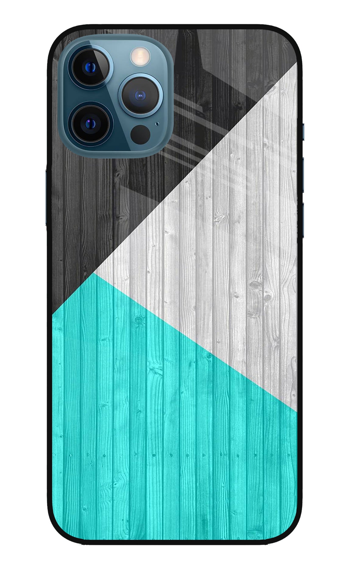 Wooden Abstract iPhone 12 Pro Max Glass Case