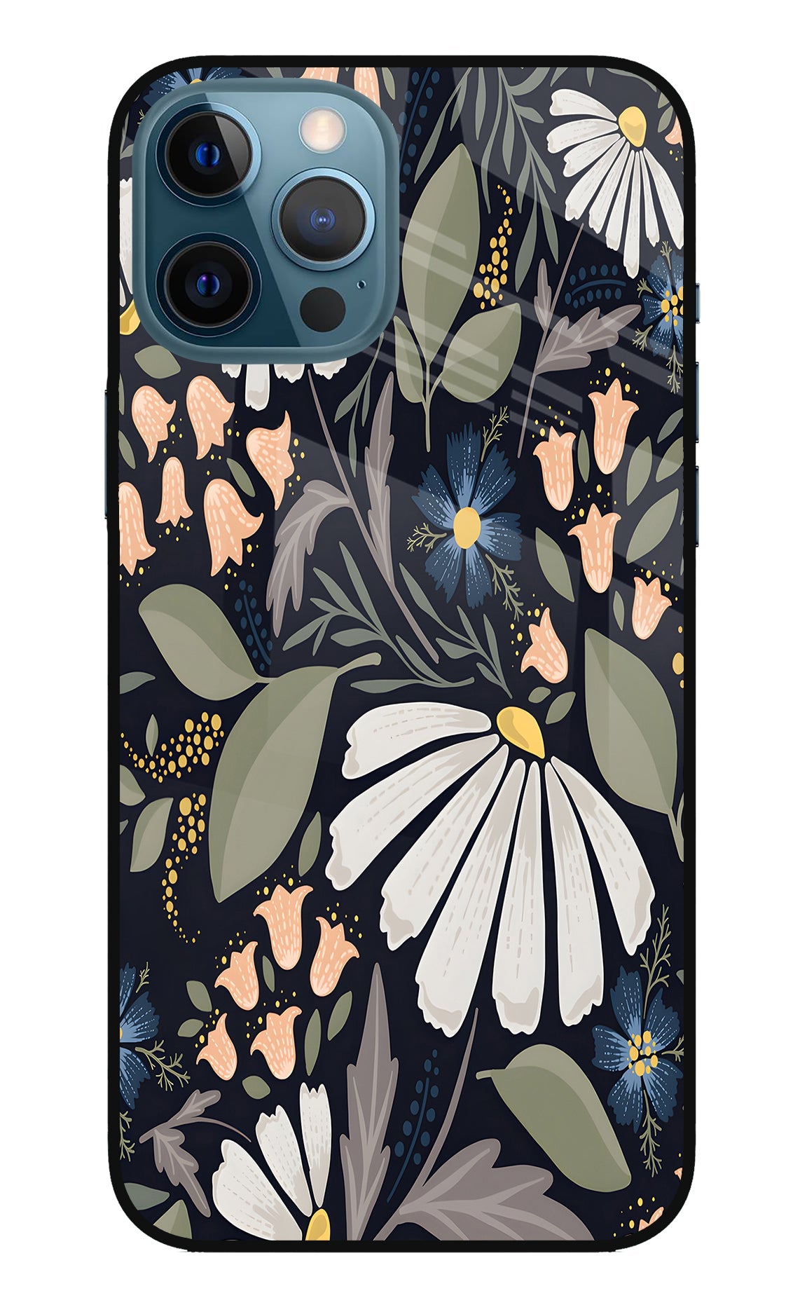 Flowers Art iPhone 12 Pro Max Glass Case