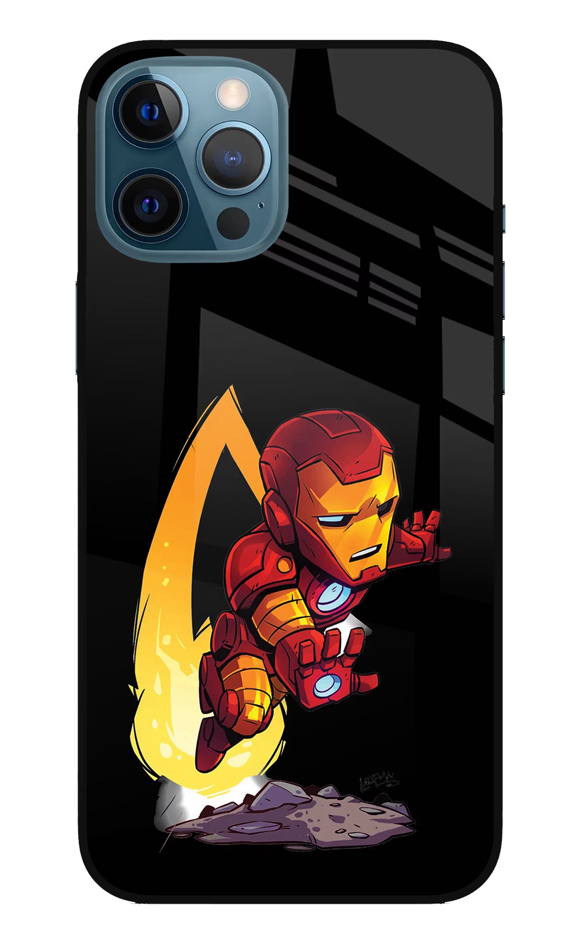 IronMan iPhone 12 Pro Max Glass Case Back Cover by Casekaro