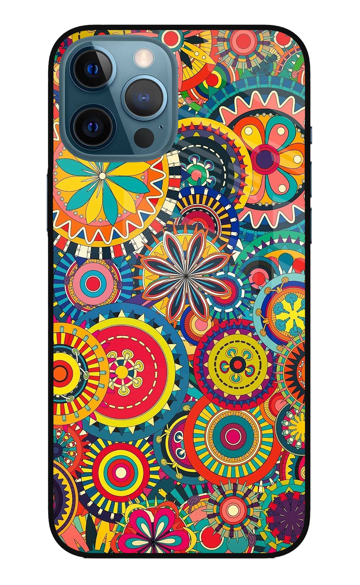 Gol Gol Art iPhone 12 Pro Max Glass Case Back Cover by Casekaro