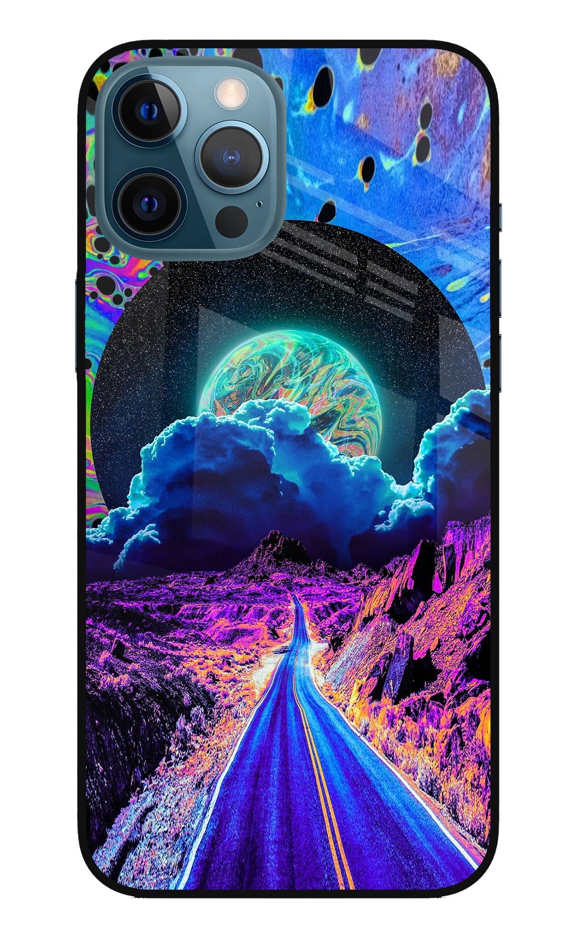 Psychedelic Painting iPhone 12 Pro Max Glass Case
