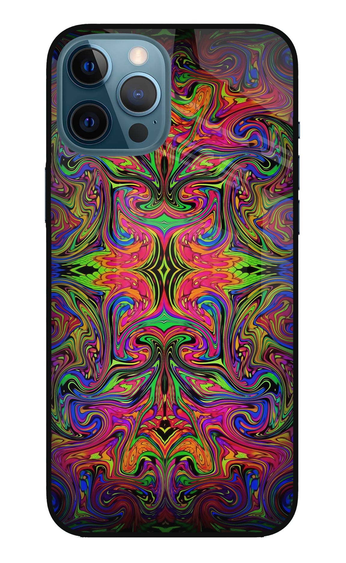 Psychedelic Art iPhone 12 Pro Max Glass Case