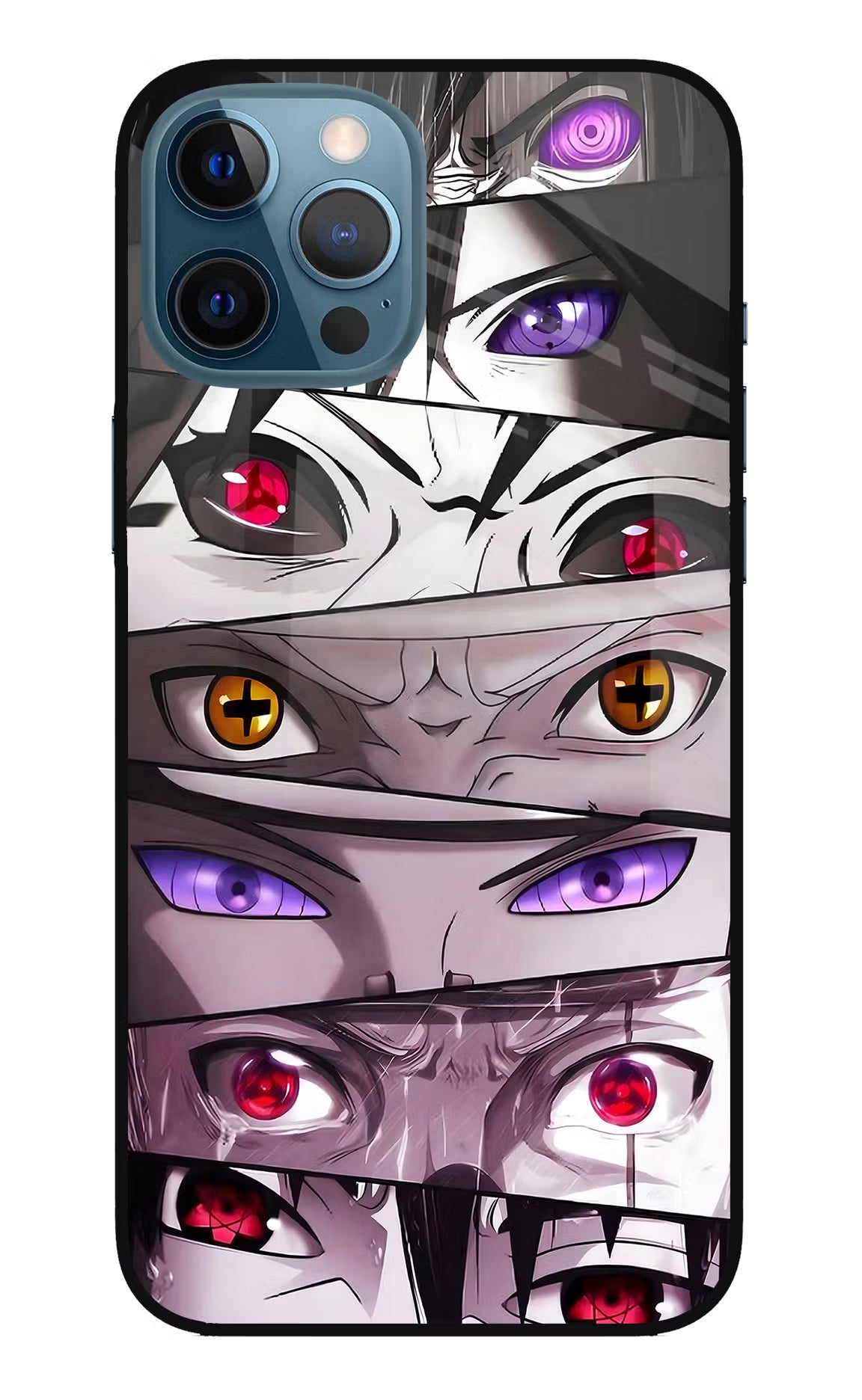 Naruto Anime iPhone 12 Pro Max Glass Case Back Cover by Casekaro