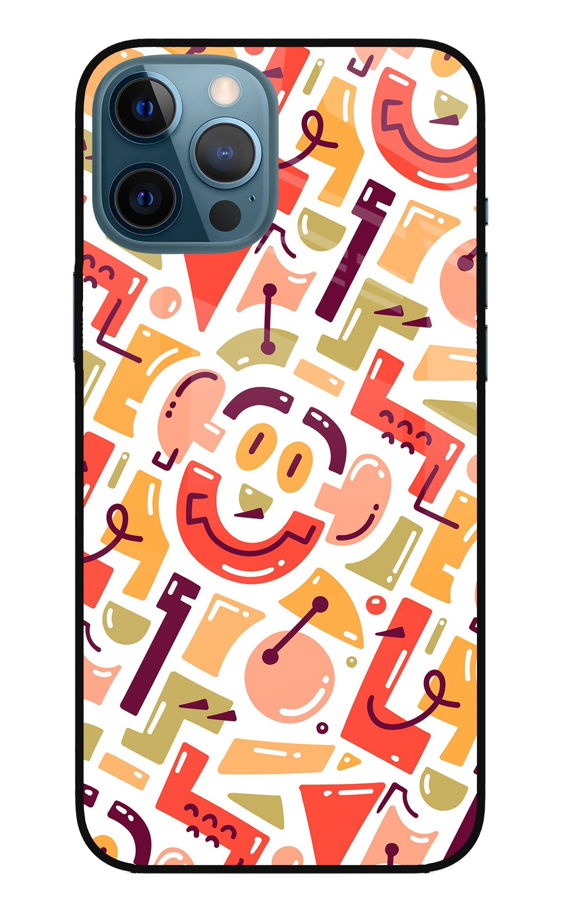 Doodle Pattern iPhone 12 Pro Max Back Cover