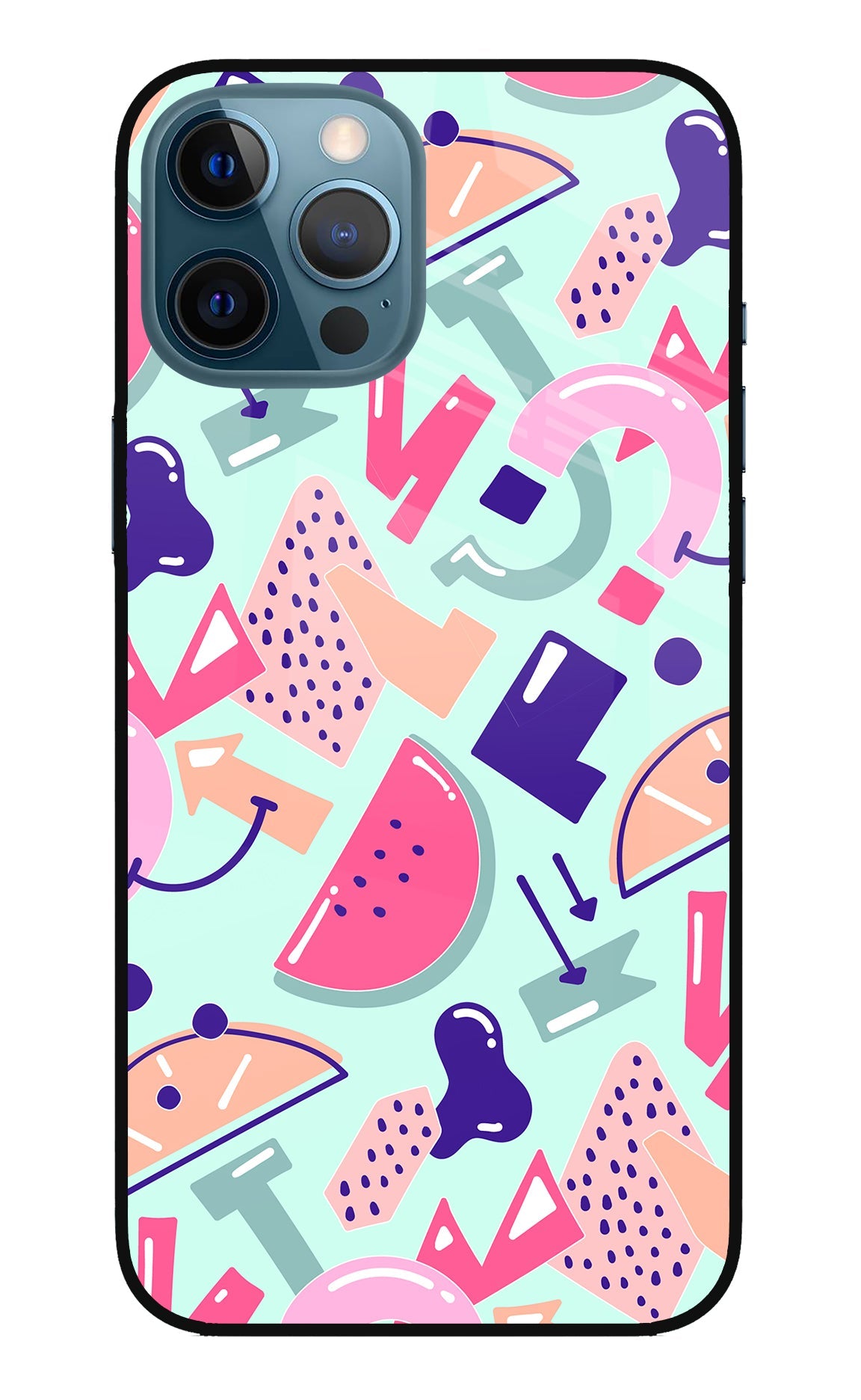 Doodle Pattern iPhone 12 Pro Max Back Cover