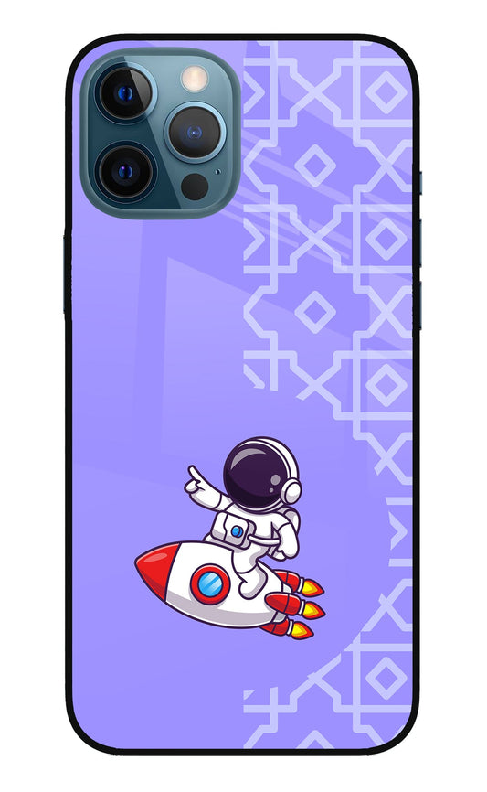 Cute Astronaut iPhone 12 Pro Max Glass Case