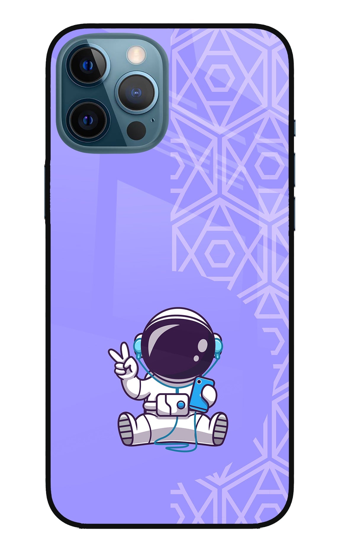 Cute Astronaut Chilling iPhone 12 Pro Max Back Cover