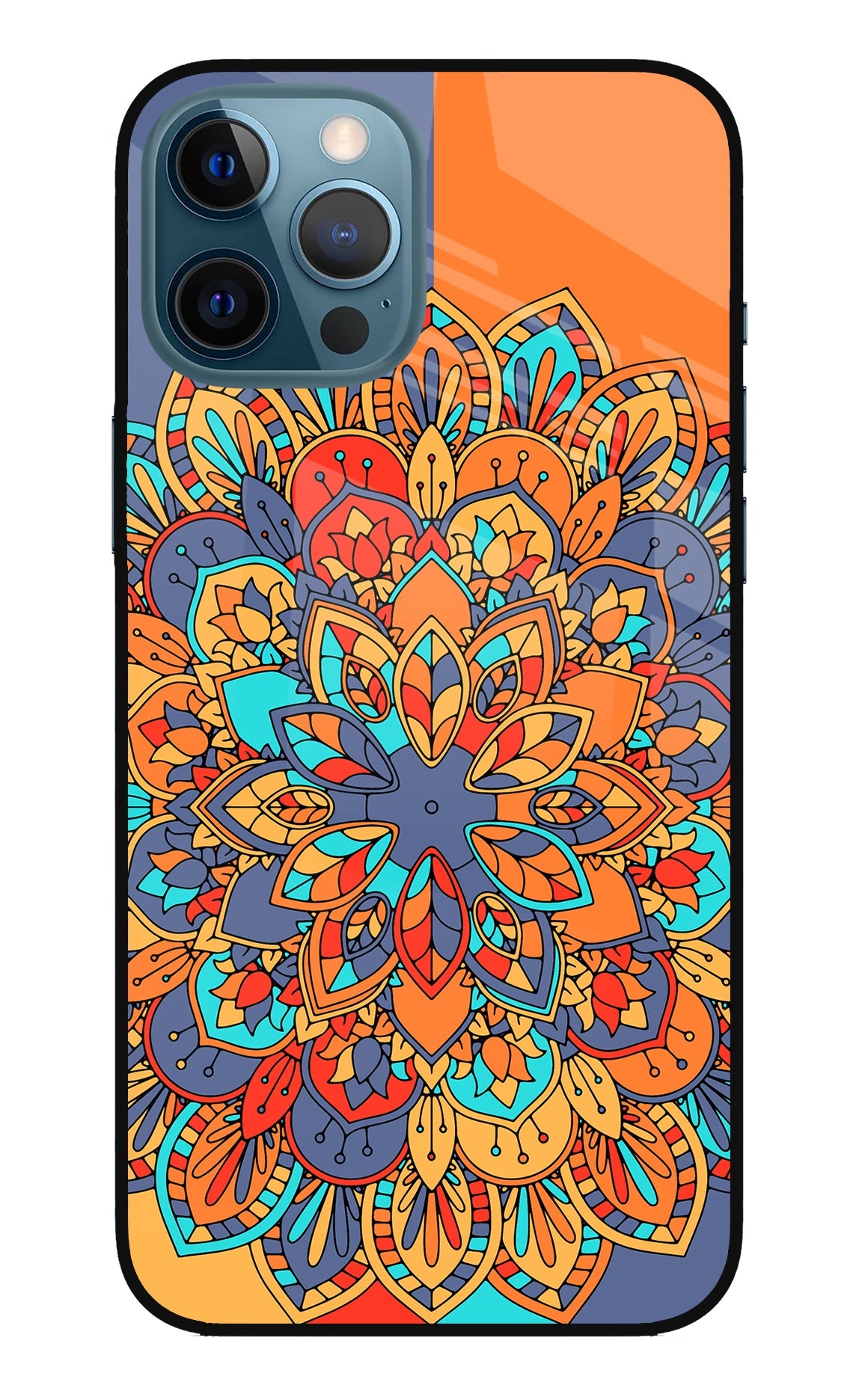 Color Mandala iPhone 12 Pro Max Glass Case