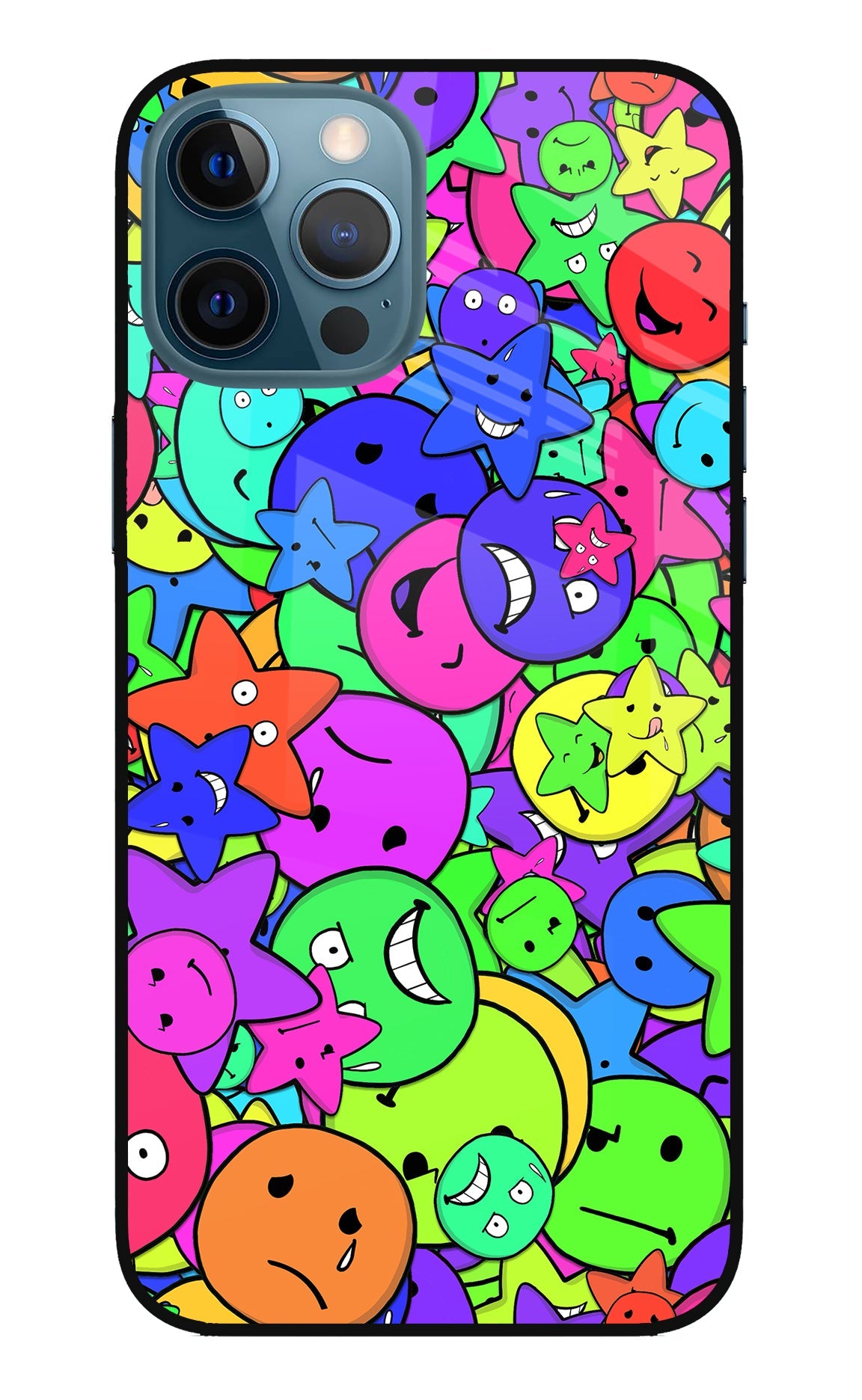 Fun Doodle iPhone 12 Pro Max Glass Case