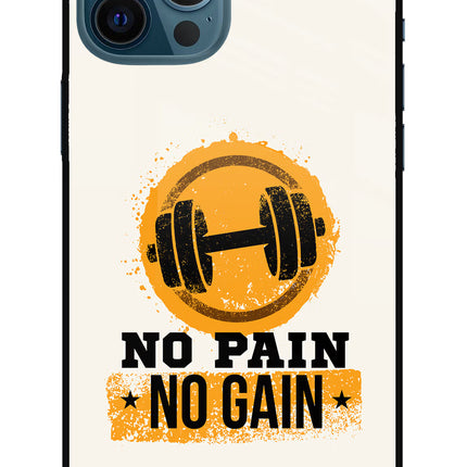 No Pain No Gain iPhone 12 Pro Max Glass Case