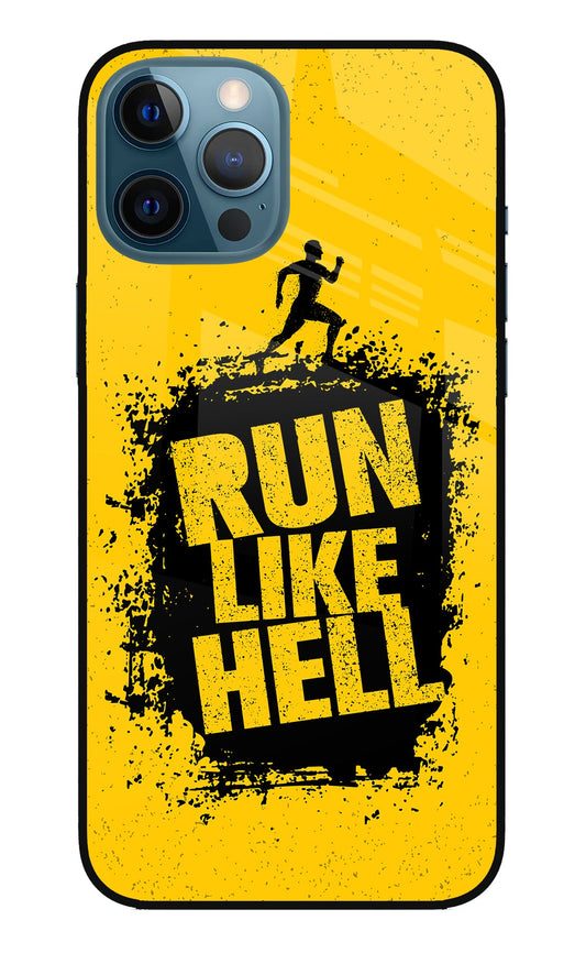 Run Like Hell iPhone 12 Pro Max Glass Case