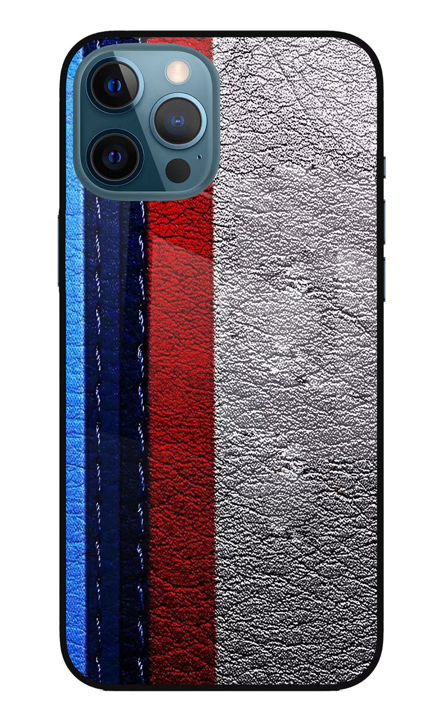 BMW Stripes iPhone 12 Pro Max Back Cover, Metal case