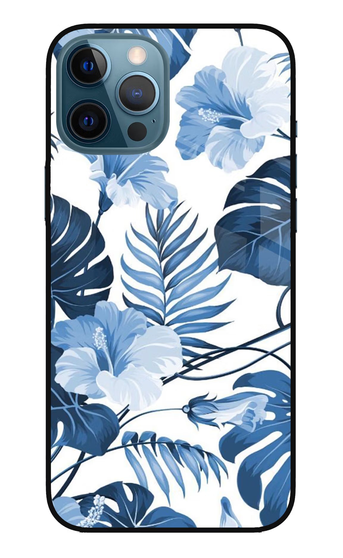 Fabric Art iPhone 12 Pro Max Glass Case Back Cover by Casekaro