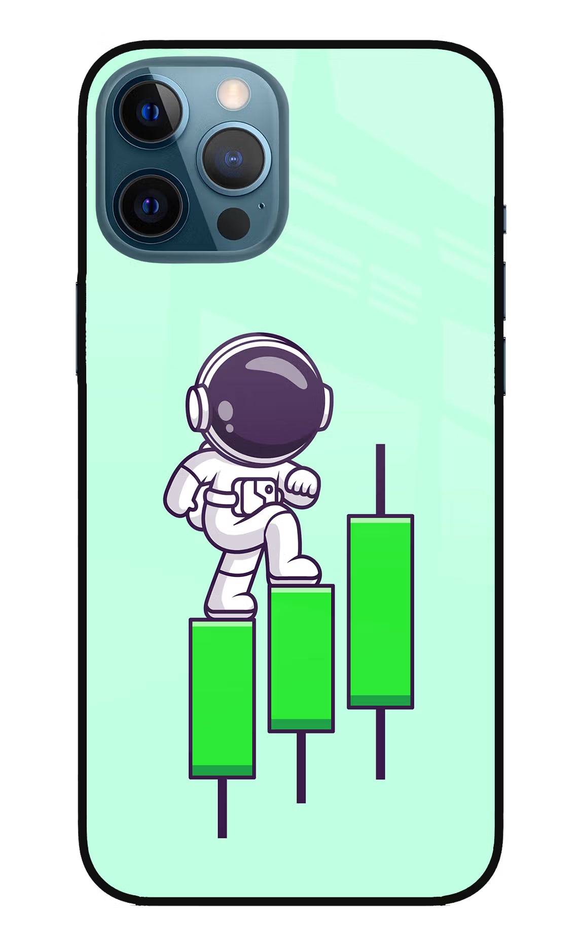 Astronaut Trader iPhone 12 Pro Max Glass Case