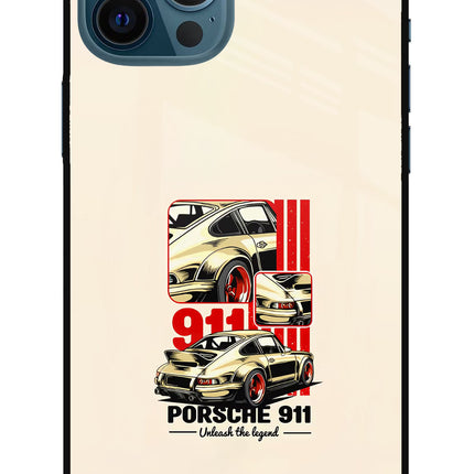 Classic Porsche 911 iPhone 12 Pro Max Glass Case