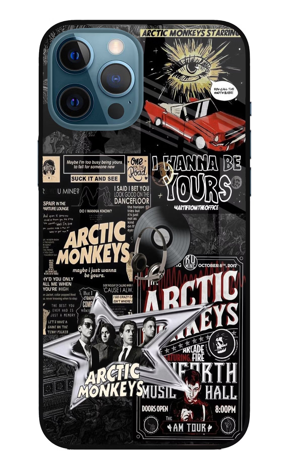 Arctic Monkeys iPhone 12 Pro Max Glass Case Back Cover by Casekaro