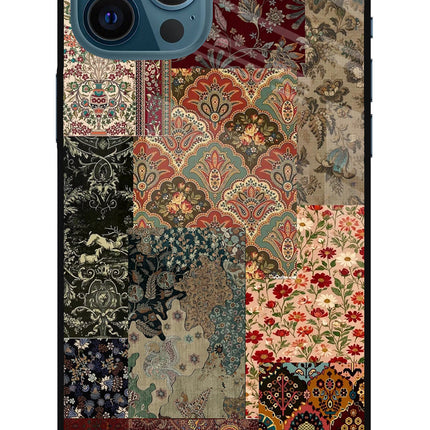 Desi Print iPhone 12 Pro Max Glass Case Back Cover by Casekaro