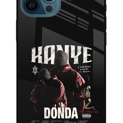 Donda Kanye West iPhone 12 Pro Max Glass Case Back Cover by Casekaro