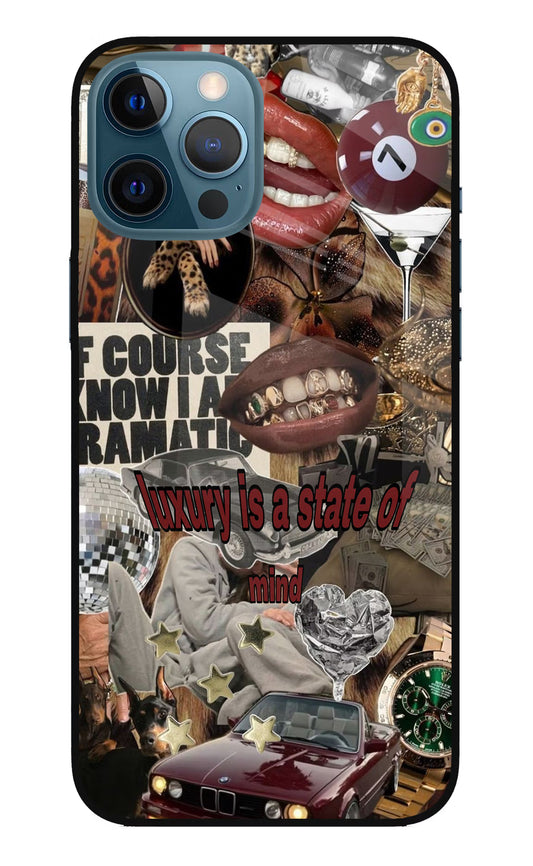 Luxury iPhone 12 Pro Max Glass Case