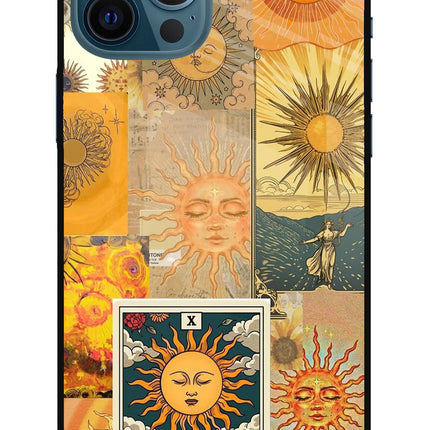 Sun iPhone 12 Pro Max Glass Case Back Cover by Casekaro