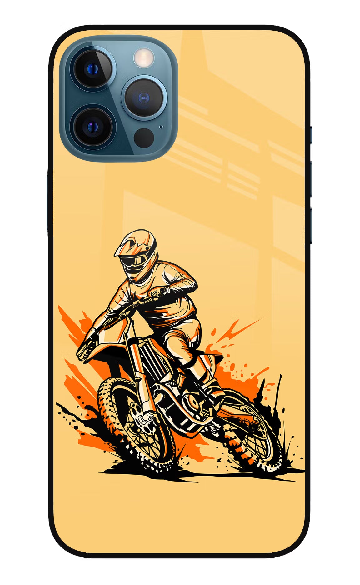 Off-Road Fury iPhone 12 Pro Max Glass Case Back Cover by Casekaro