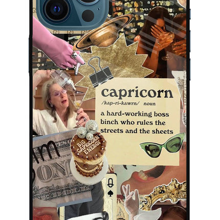 Capricorn Zodiac iPhone 12 Pro Max Glass Case