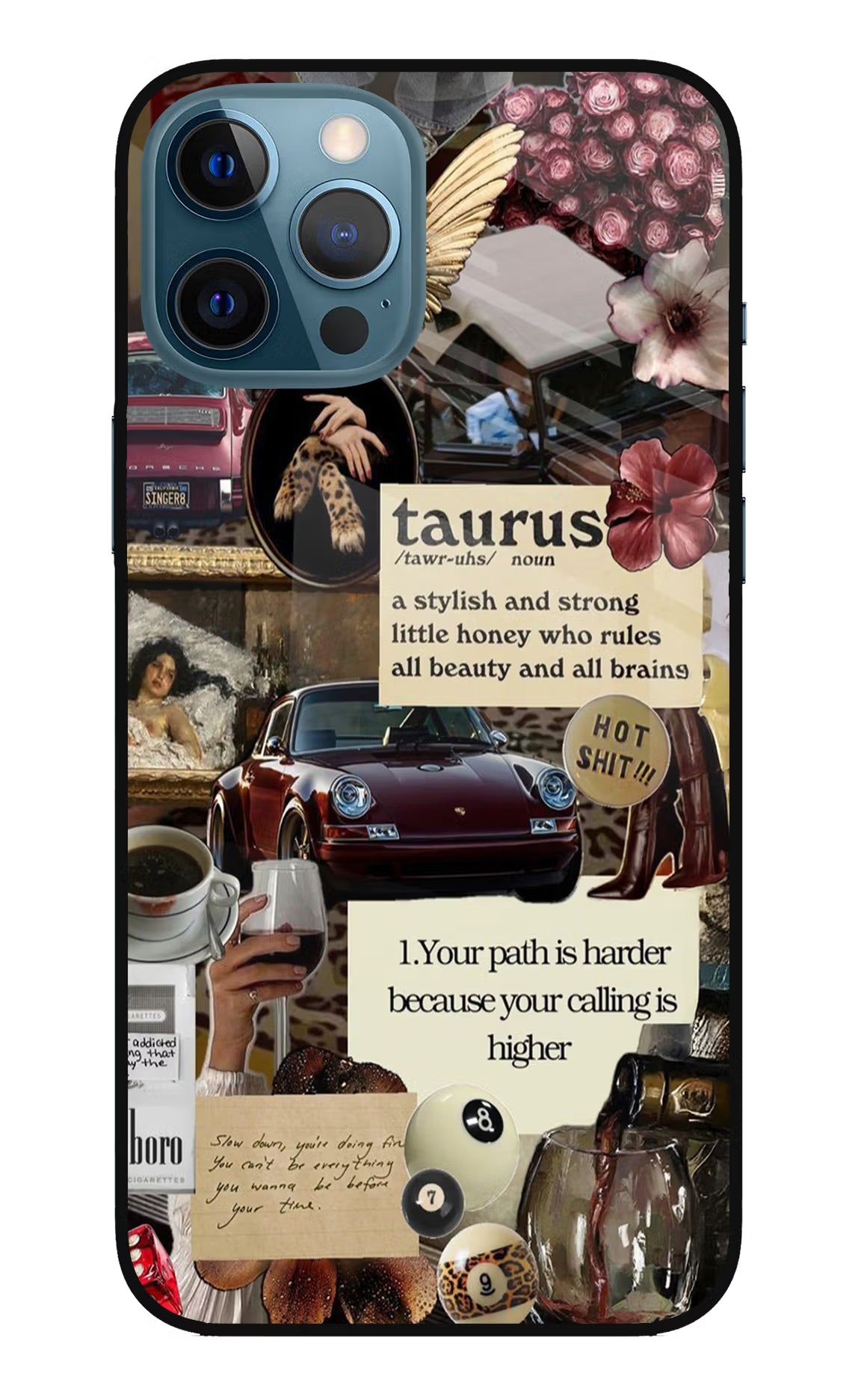Taurus Zodiac iPhone 12 Pro Max Glass Case Back Cover by Casekaro