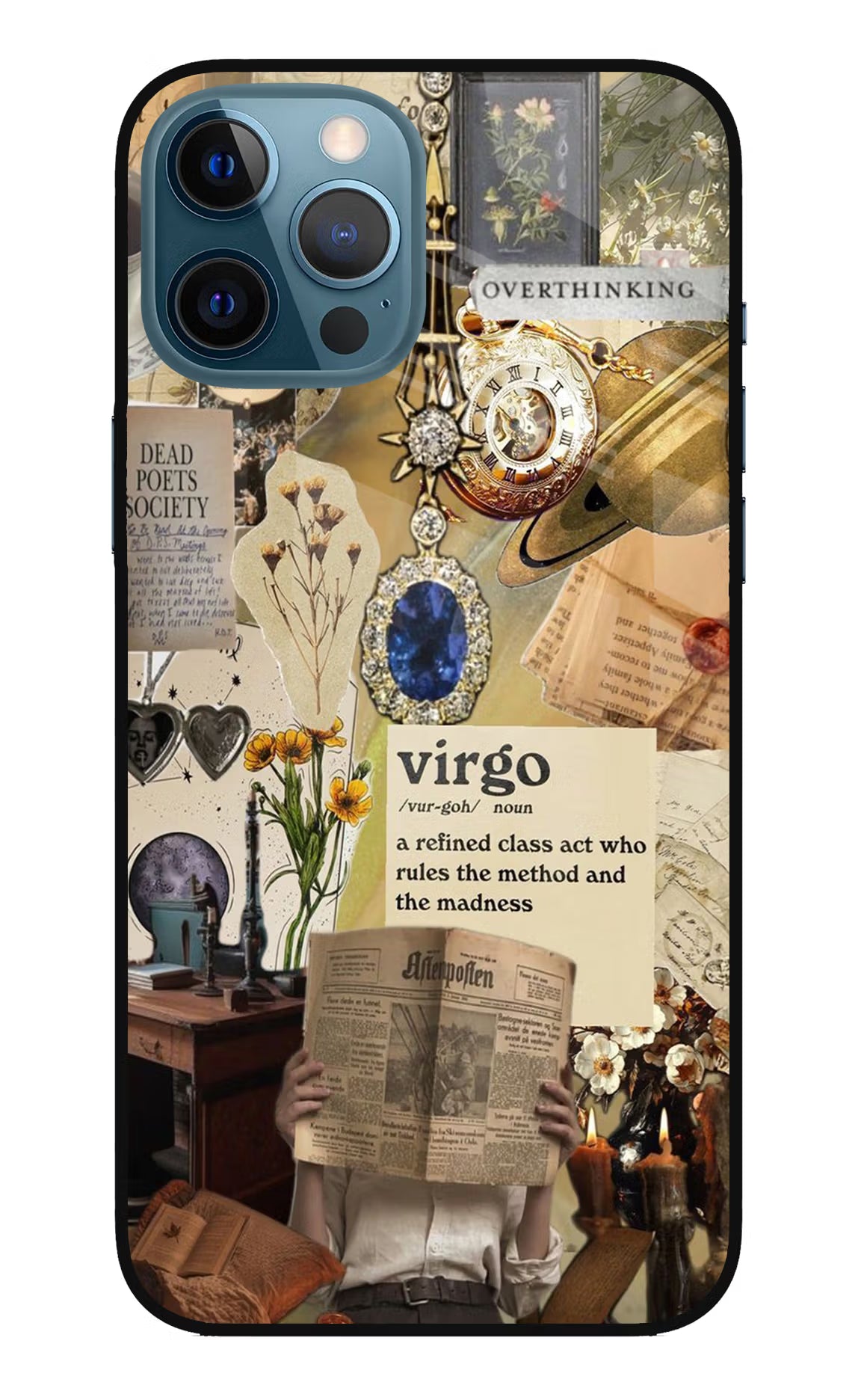 Virgo Zodiac iPhone 12 Pro Max Glass Case Back Cover by Casekaro