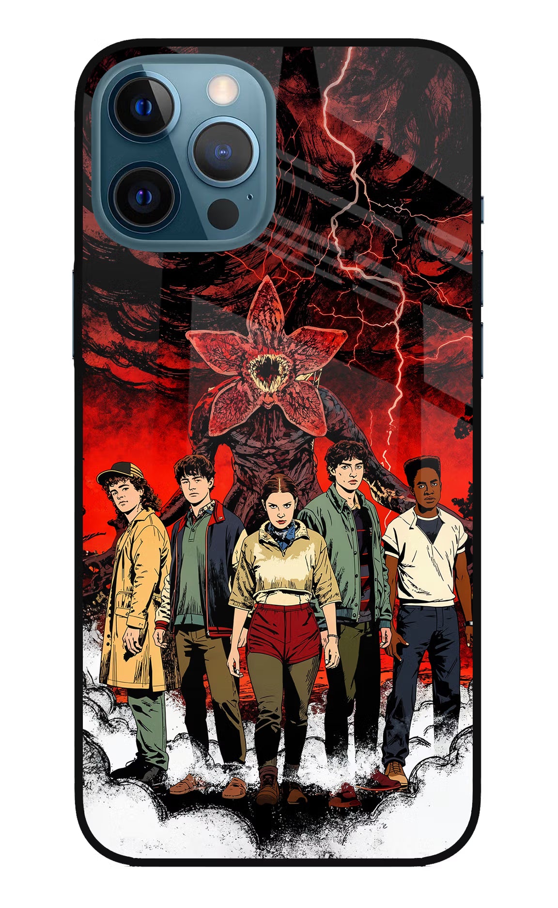 Ordinary Things Characters iPhone 12 Pro Max Glass Case Back Cover by Casekaro