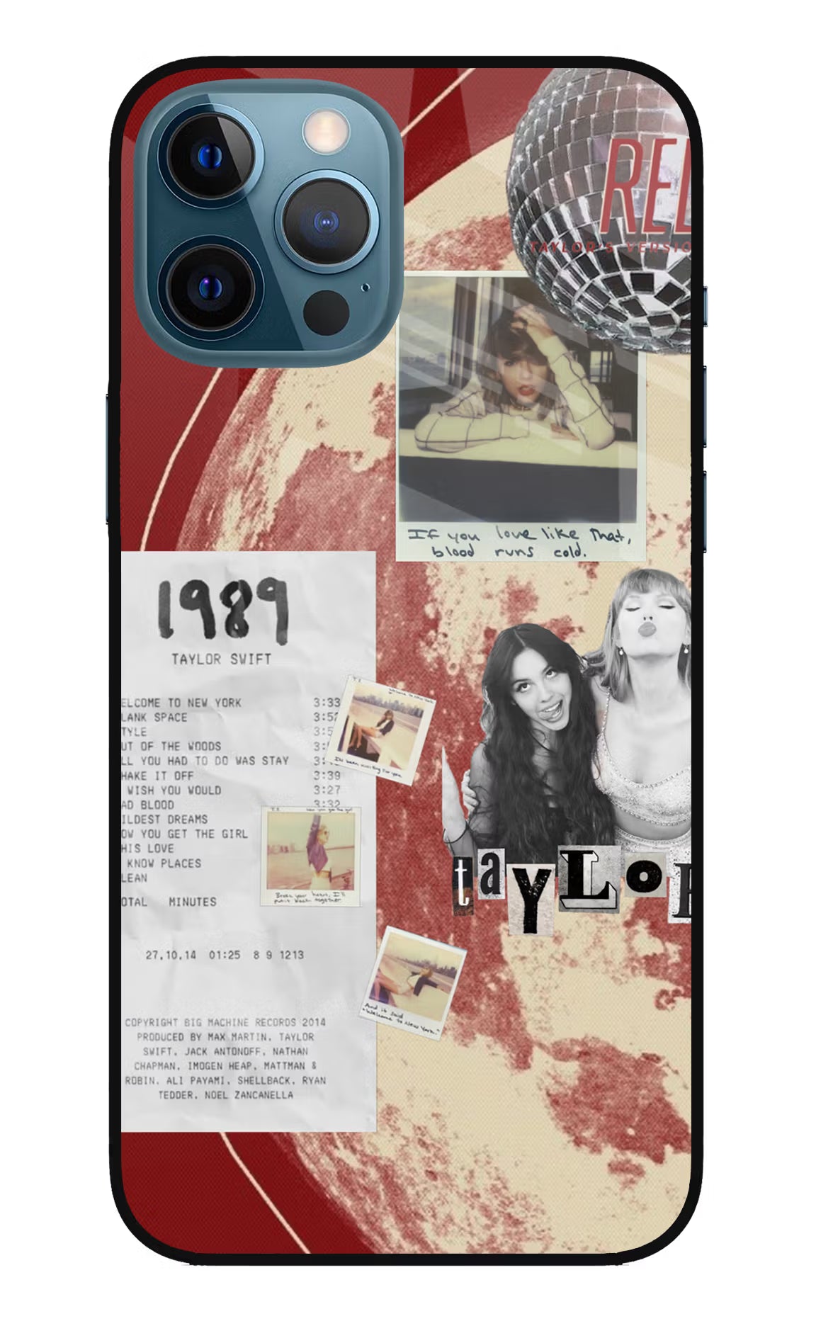 Taylor Swift iPhone 12 Pro Max Glass Case Back Cover by Casekaro