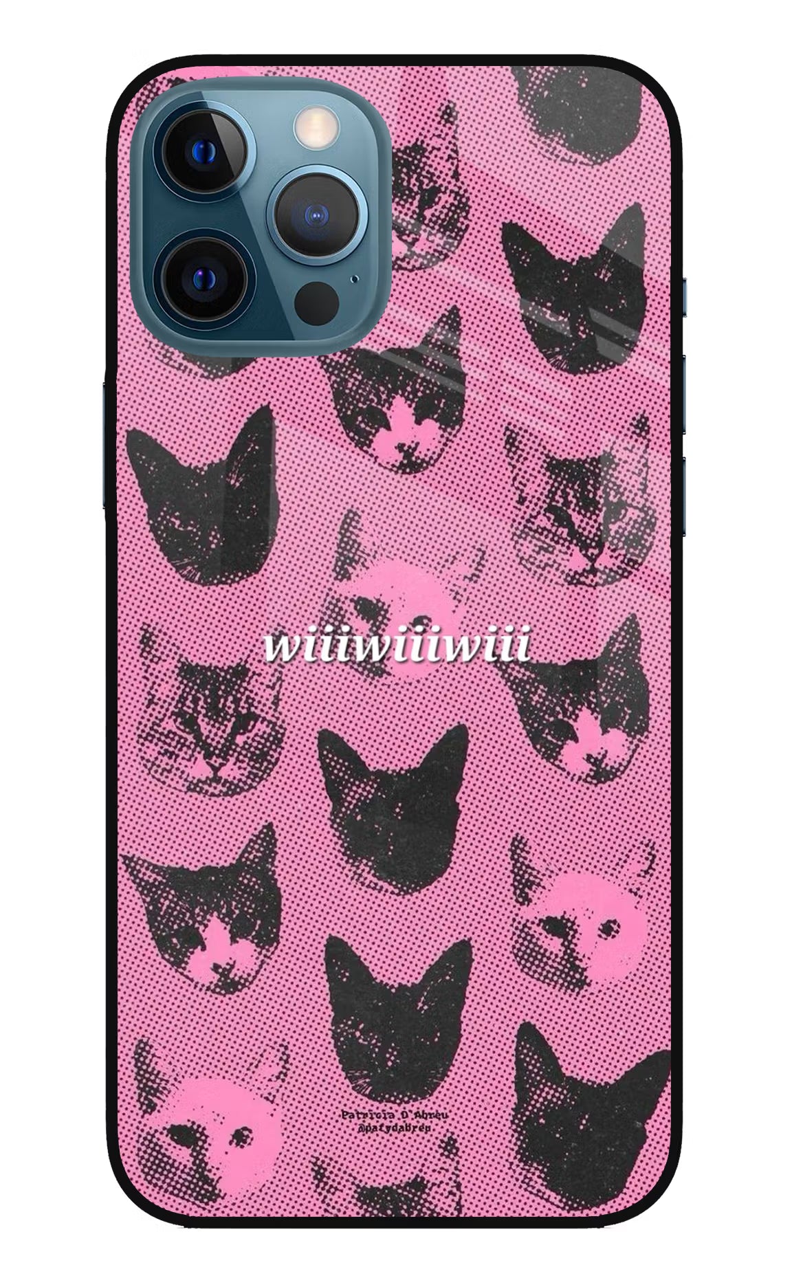 Pink Cats iPhone 12 Pro Max Glass Case Back Cover by Casekaro