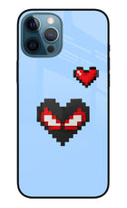 Peter Heart iPhone 12 Pro Max Glass Case Back Cover by Casekaro