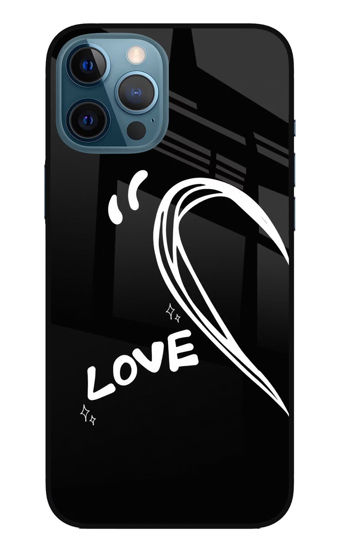 Love Line iPhone 12 Pro Max Glass Case