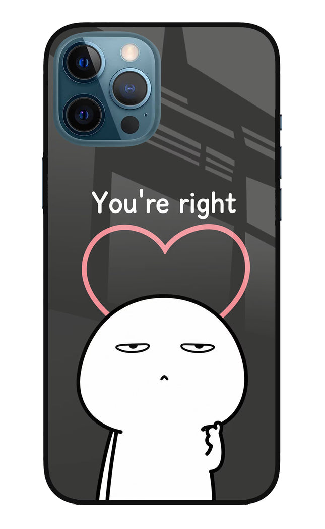 You're Right iPhone 12 Pro Max Glass Case