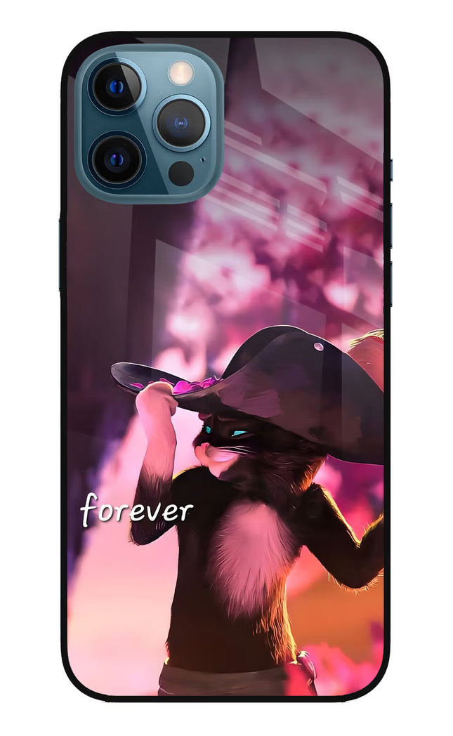 Forever Cat iPhone 12 Pro Max Glass Case