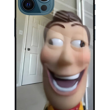 Side Eye Woody iPhone 12 Pro Max Glass Case