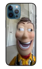 Side Eye Woody iPhone 12 Pro Max Glass Case