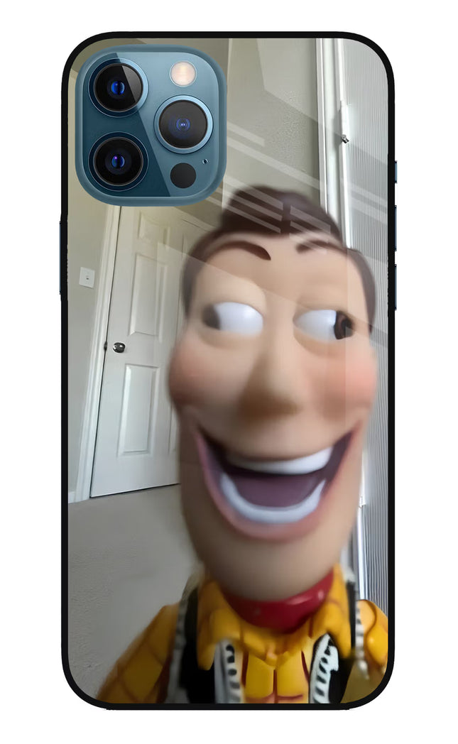 Side Eye Woody iPhone 12 Pro Max Glass Case