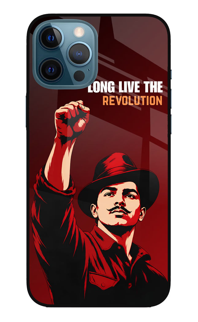 Bhagat Singh Revolution iPhone 12 Pro Max Glass Case