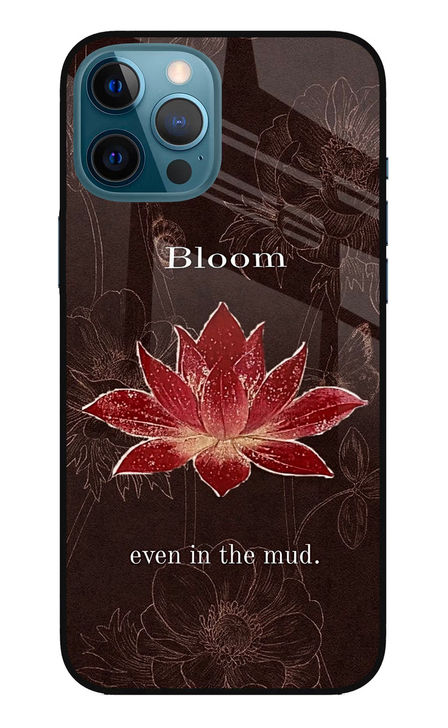 Bloom iPhone 12 Pro Max Back Cover, Glass case