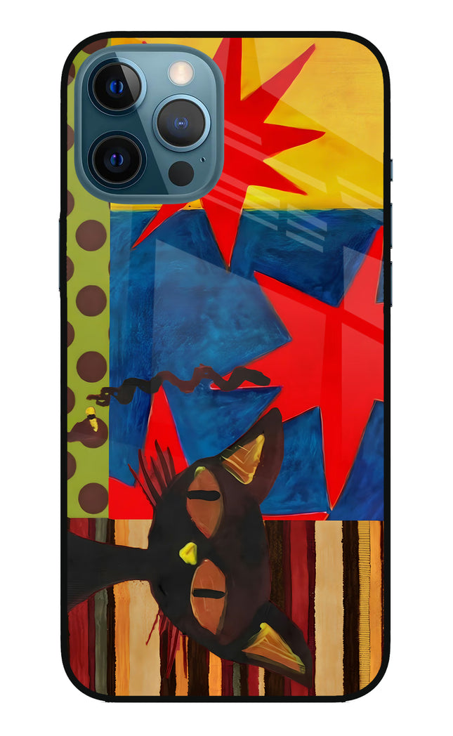 Pop Cat iPhone 12 Pro Max Glass Case